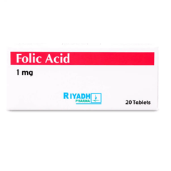 Folic Acid 1 Mg 20 Tablets
