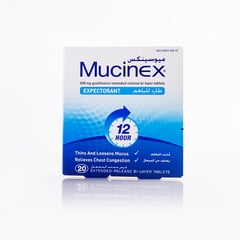 Mucinex 600 Mg 20 Tablet