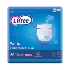 Lifree Culotte Mega Extra Large 32 Pcs.
ليفري كلوت مضغوط عبوة ميجا اكس لارج 32 قطعة