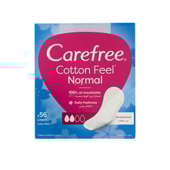 Carefree Panty Liners Cotton Unscented 56 piece
