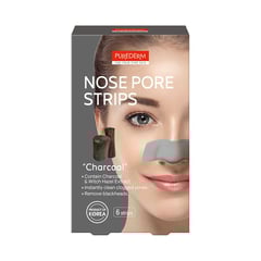 PUREDERM Nose Pore Strips “Charcoal"
لصقات الأنف بالفحم  من بيورديرم  لإزالة الرؤس السوداء
