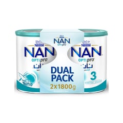 Nan Opti pro 3 Baby Milk Dual Pack 2 x 1800 gm 