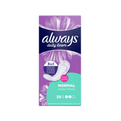 Always Panty Liners Comfort Protect Normal Fresh Scent Multiform Protect 20 Pieces
