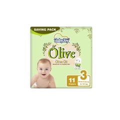 Baby Joy Olive Tape Diaper Size 3