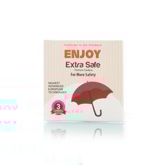 Enjoy Condom Extra Safe 3 Pieces
إنجوي واقي ذكري وقاية إضافية 3 قطع
