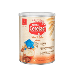 Cerelac Wheat & Dates 1000g
سيريلاك بطعم القمح والتمر 1000 جم