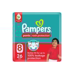 Pampers (8) Pants Jumbo 26 Diapers
بامبرز كلوت (8) عبوة جامبو 26 قطعة