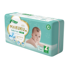 Makuku Daily Care Tape Diapers (2) Value Pack (44 Pieces)
ماكوكو حفاضات العناية اليومية مقاس (2) العبوة الاقتصادية (44 حفاض)