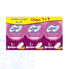 Sofy Pantyliner Fresh Regular (2+1) 40 Pcs