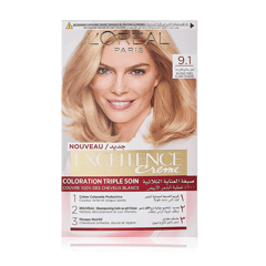 L'Oréal Excellence Crème Hair Color 9.1 Very Light Ash Blonde