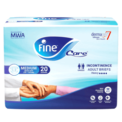 Fine Care Adult Diapers Medium 20 Diapers
فاين كير حفاضات كبار السن مقاس وسط 20 قطعة