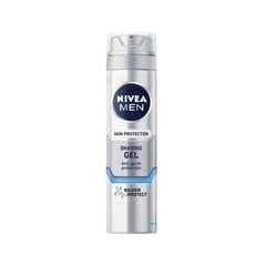 Nivea Shaving Gel Protect & Care 200 Ml
نيفيا سيلفر بروتكت – جل حلاقة للرجال (200 مل)