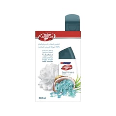 Lifebuoy Body Wash Sea Minerals 300 ml + Loofah