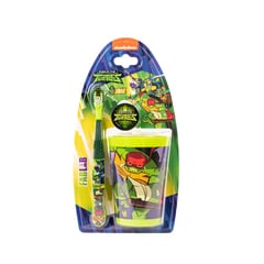 Nickelodeon Kids Tooth Brush Turtles With Glass
