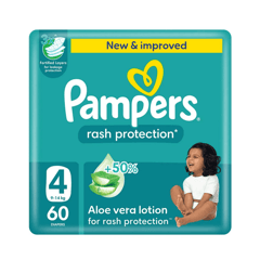 Pampers (4) Large 9-14 Kg Mega Pack 60 Diapers
بامبرز (4) 9-14 كيلو عبوة ميجا 60 حفاضة