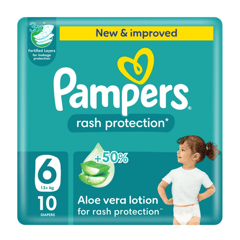 Pampers (6) Extra Large +13 Kg Carry Pack 10 Diapers