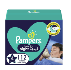 بامبرز بيبي-دراي ليليّة مقاس 4، 10-15 كغ