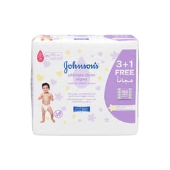 جونسون مناديل مبللة لتنظيف شامل 192 قطعة (3+1) مجانا