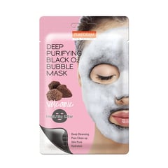 PUREDERM DEEP PURIFYING BLACK O2 BUBBLE MASK VOLCANIC
قناع الفحم بفقاعات الأكسجين لتنظيف وتفتيح  البشرة واشراقها."

