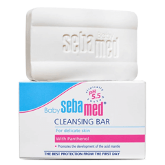 Sebamed Baby Ph5.5 Cleansing Bar 150g
سيباميد بيبي صابونة تنظيف البشرة للأطفال 150 جم