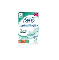 Sofy Anti-Bacterial Slim Large 29 Cm Sanitary Pads With Wings 28 Pads
