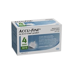 ACCU-FINE PEN NEEDLE 0.23(32G)x4mm 100-s	