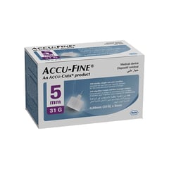 ACCU-FINE PEN NEEDLE 0.25(31G)x5mm 100-s	