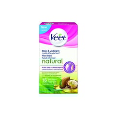 Veet Natural Wax Strips Bikini &Underarm 16 Strips
