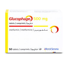 Glucophage 500 mg 50 Tablets