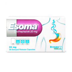 Esoma 20 mg Delayed Release 28 Capsules