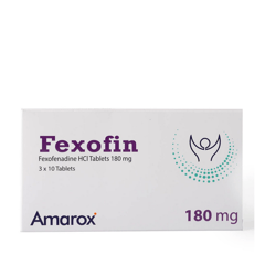 Fexofin 180 mg 30 Tablets