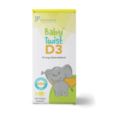 JP Baby Twist D3 400 IU 100 Drinkable Capsules