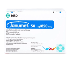 Janumet 50/850mg 56 Tablets