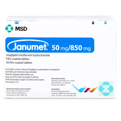Janumet 50/1000mg 56 Tablets