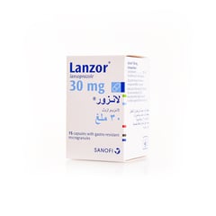 LANZOR 30 MG 15 CAPSULES