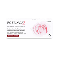 Postinor 2  0.75 mg 2 Tablets