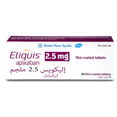 Eliquis 2.5 mg 60 Tablets
