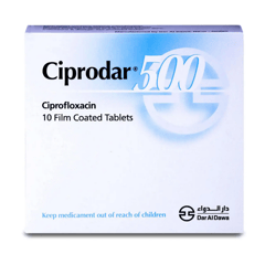 Ciprodar 500 mg 10 Tablets