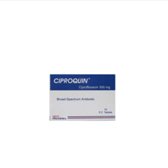 Ciproquin 500 mg 10 Tablets