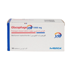 Glucophage-XR 1000 mg 30 Tablets
