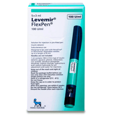 LEVEMIR FLEXPEN 100 U/ml 5 pens 3 ml