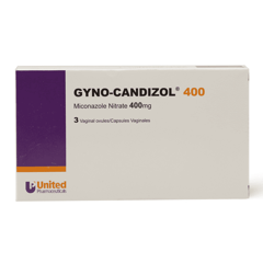 Gyno-Candizol 400 mg 3 Vaginal Capsules