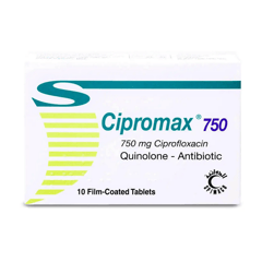 Cipromax 750 mg 10 Tablets