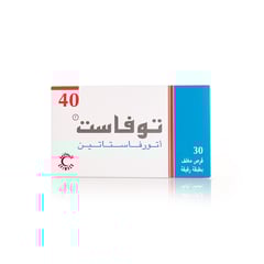 TOVAST 40 MG 30 TABLETS
