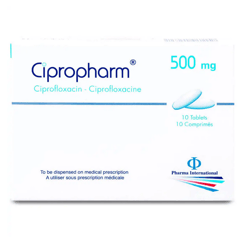 Cipropharm 500 mg 10 Tablets