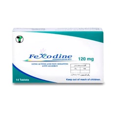 Fexodine 120 mg 14 Tablets
