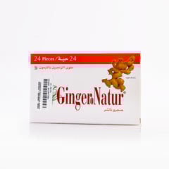 GINGERO NATUR LEMON 24 LOZENGES