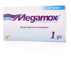 Megamox 1 gm 14 Tablets