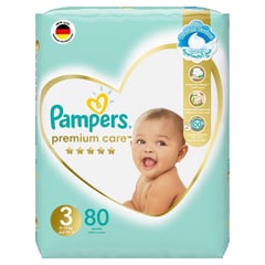PAMPERS PREMIUM CARE (3) MEDIUM JUMPO 6-10 KG 80 DIAPERS