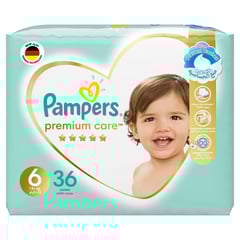 Pampers Premium Care Diapers Size (6) +13Kg 36 Diapers